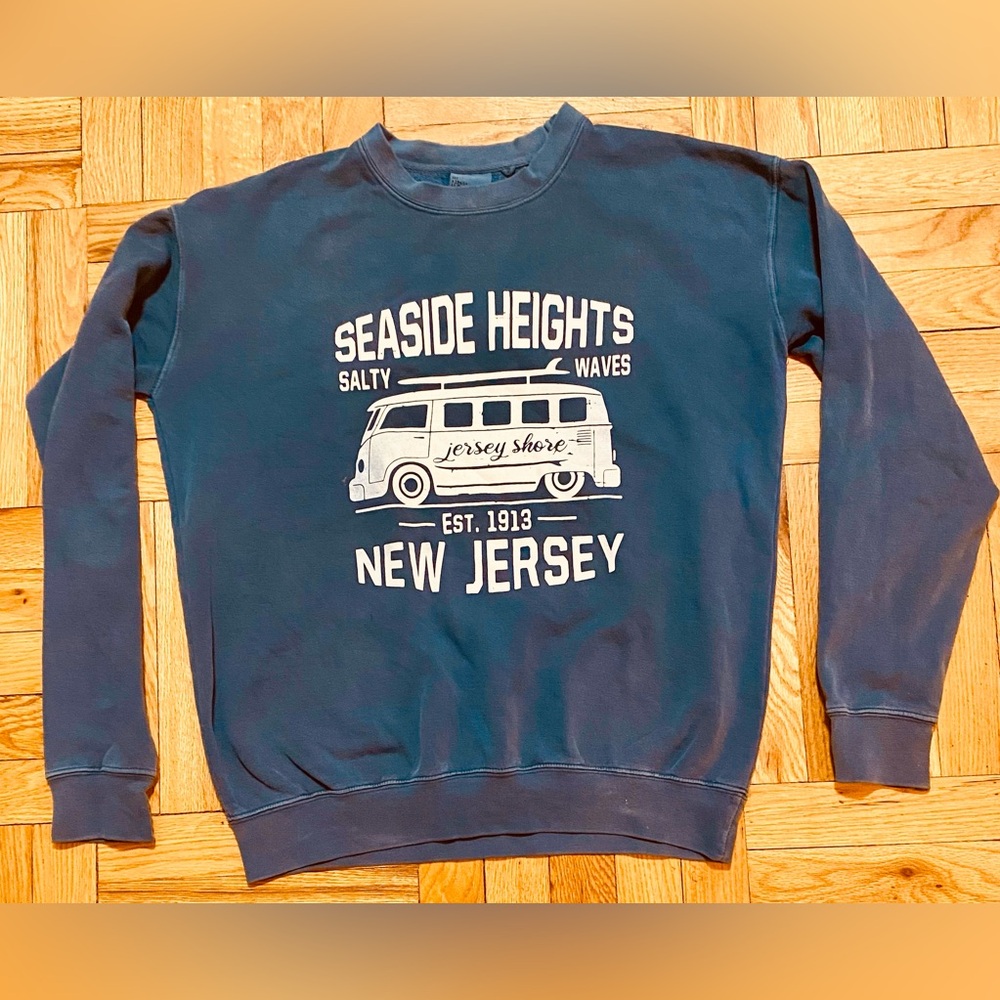 Seaside Heights NJ  NWOT blue sweatshirt Medium